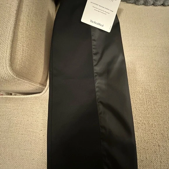 Prada Black Pencil Skirt with Zipper Accent - Picture 10 of 10